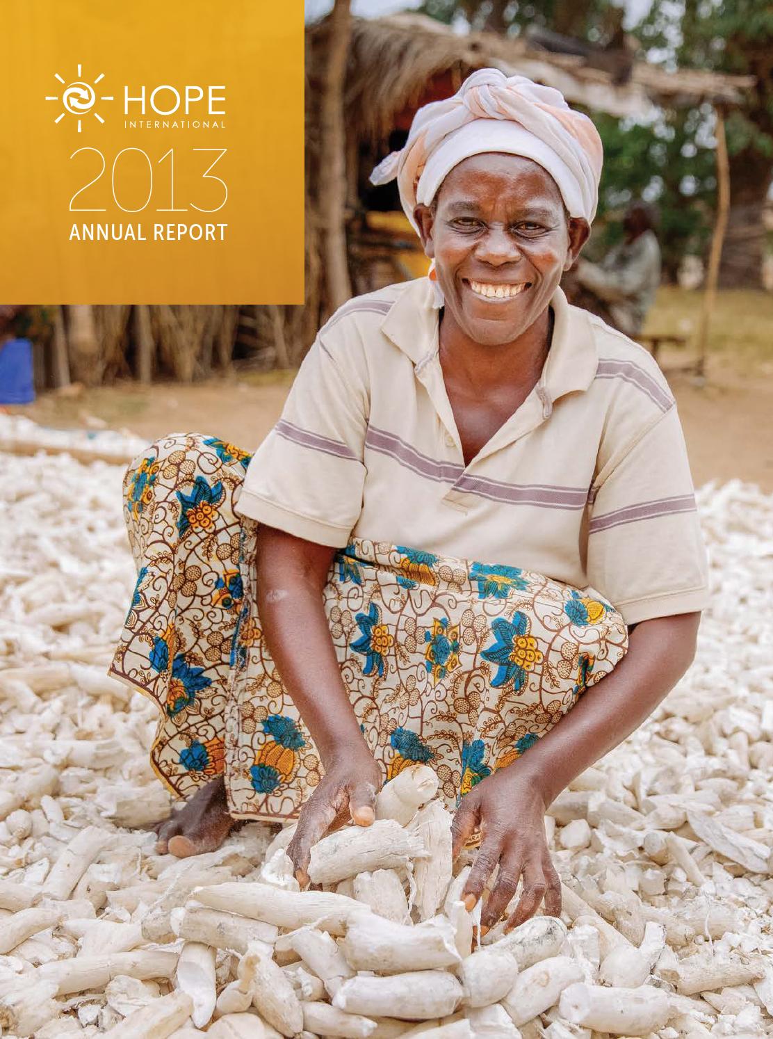 HOPE International 2013 Annual Report by HOPE International Issuu