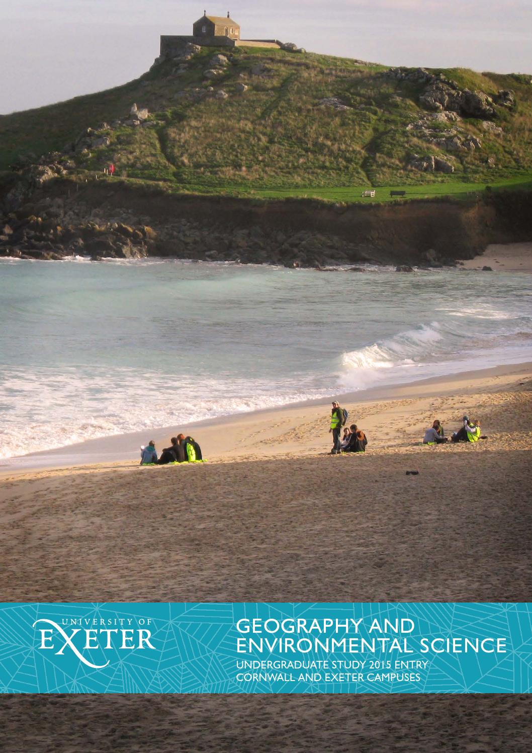 University of Exeter Geography and Environmental Science Subject