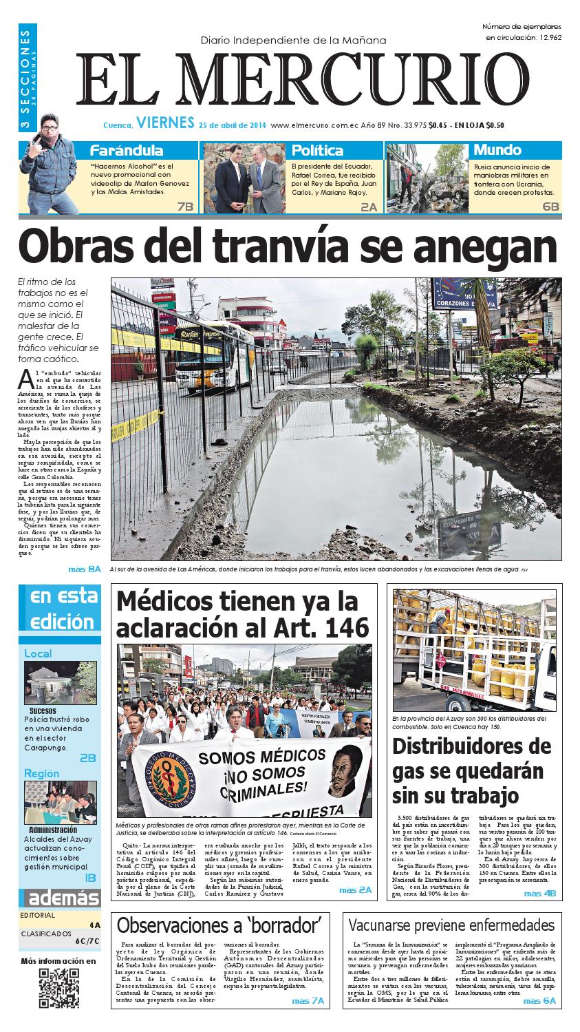 Hemeroteca 25 04 2014 By Diario El Mercurio Cuenca Issuu