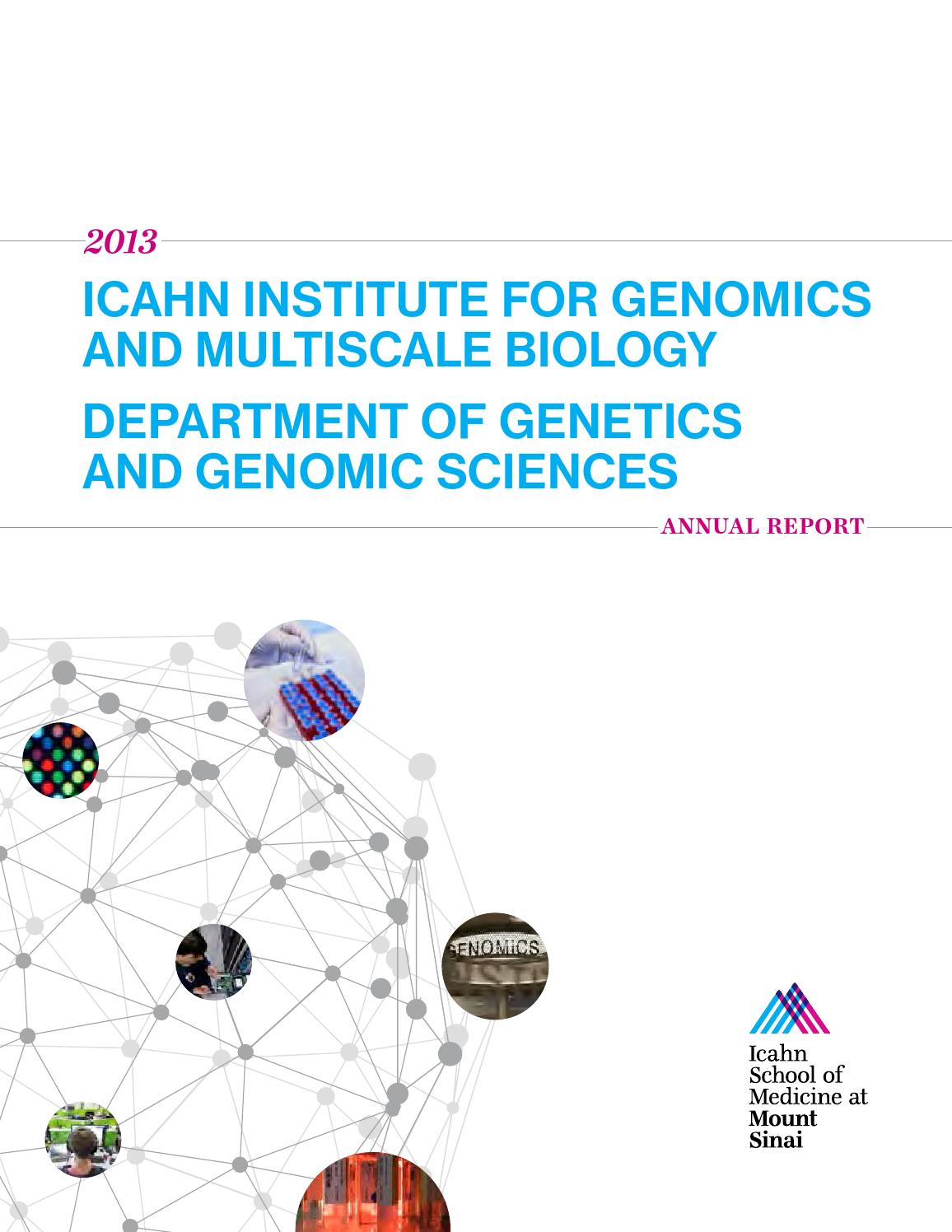 Genomics annual report fnl by Mount Sinai Health System Issuu