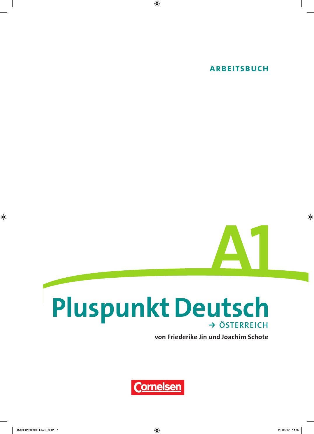 Pluspunkt Deutsch - Arbeitsbuch A1 by Österreichischer