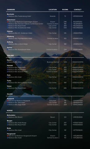 Creative Service Desk 家具目录 · Carlson Rezidor Hotels Nordics 夏季 2014 英国 第 10 页
