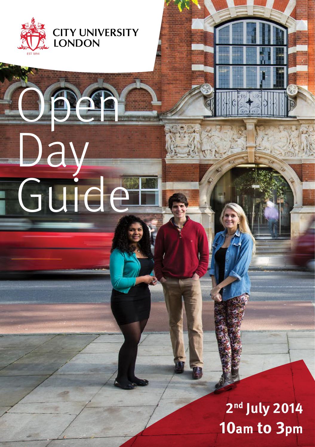 City University London July 2014 Open Day Guide by City, University of