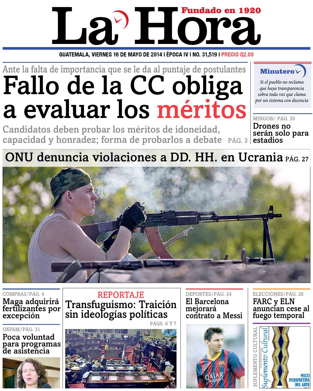 Diario La Hora 16 05 2014 By La Hora Issuu