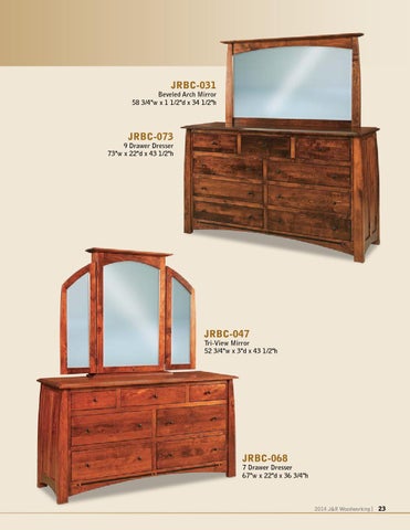 E & G Amish Furniture 2014 J × R Woodworking 家具目录 / Bedrooms / 第 23 页
