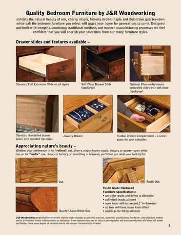 E & G Amish Furniture 2014 J × R Woodworking 家具目录 / Bedrooms / 第 3 页