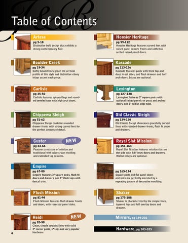 E & G Amish Furniture 2014 J × R Woodworking 家具目录 / Bedrooms / 第 4 页