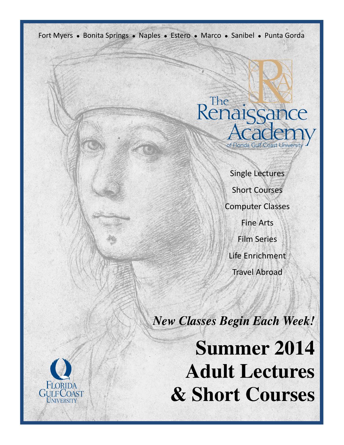 FGCU's Renaissance Academy 2014 Summer Course Catalog by FGCU Academy