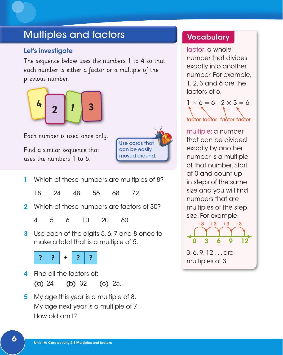 67 Math Book Page Cambridge Primary Mathematics Learner's Book 6 by Cambridge ...