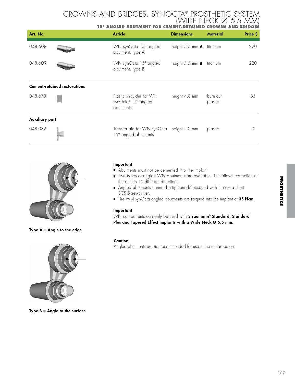 Straumann USA Product Catalog 2014 by Institut Straumann AG Issuu