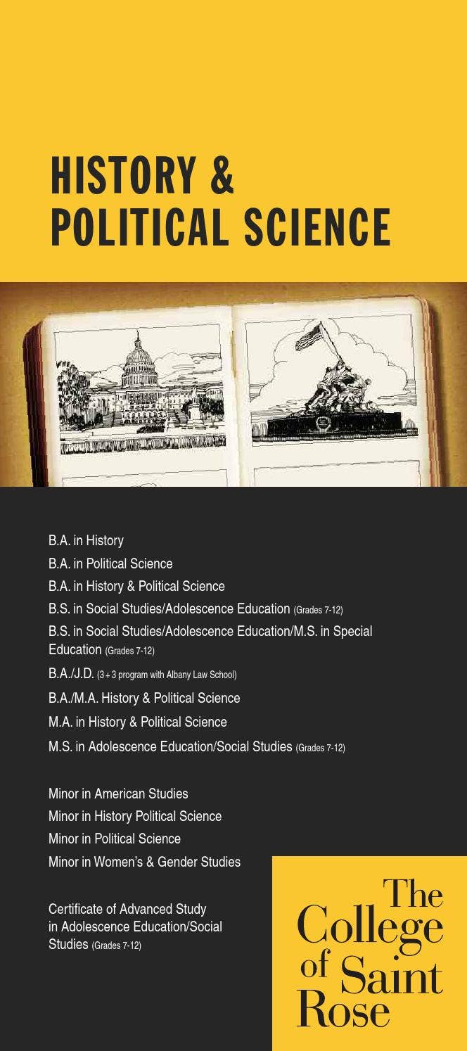 History & Political Science at The College of Saint Rose by The College
