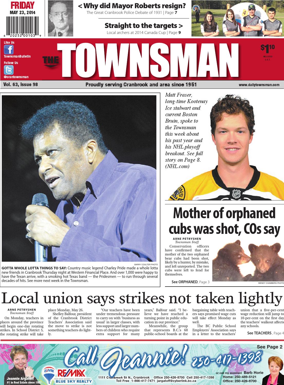 Cranbrook Daily Townsman, May 23, 2014 by Black Press Media Group - Issuu