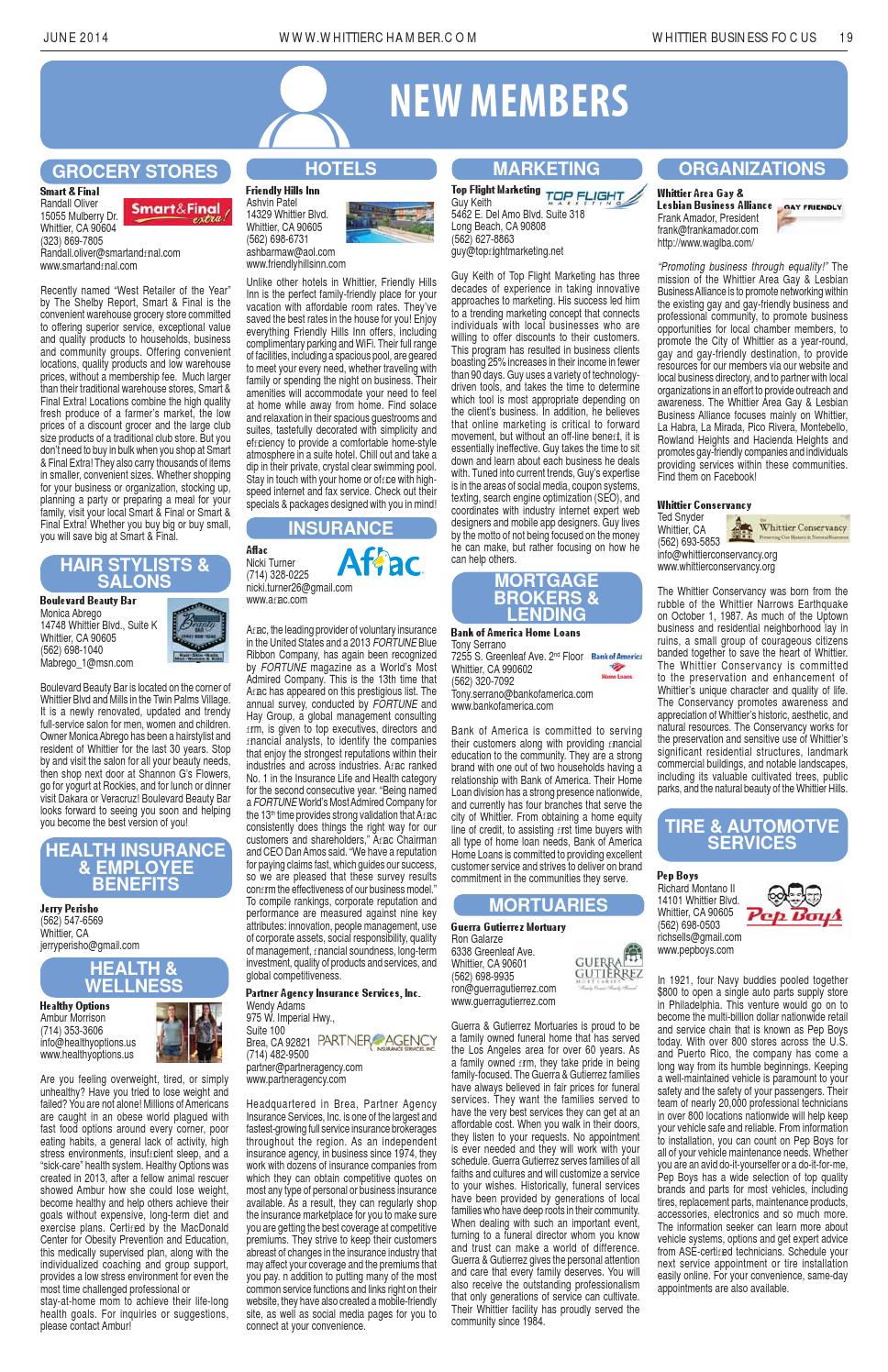 Business Focus June 2014 By Whittier Chamber Issuu