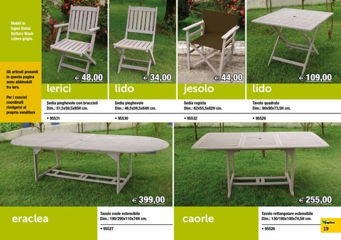 Giar Fer Casa snc 家具目录 · Giornalino Butterfly 第 19 页