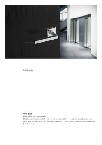 FROST 建筑 Hardware 家具目录 2 第 19 页