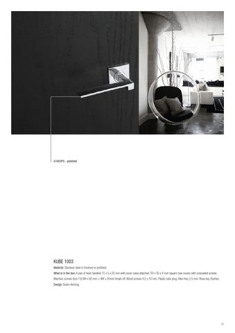 FROST 建筑 Hardware 家具目录 2 第 23 页