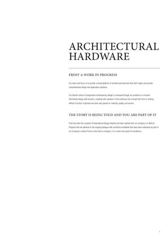 FROST 建筑 Hardware 家具目录 2 第 3 页