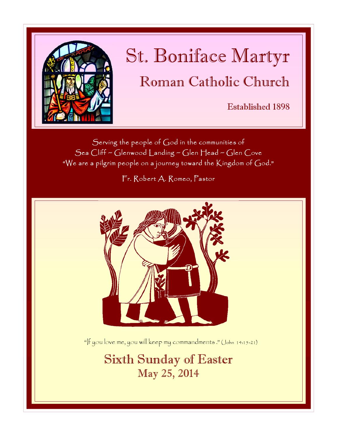 St. Boniface Martyr Parish Bulletin May 25, 2014 by Robert P. Lynch Issuu