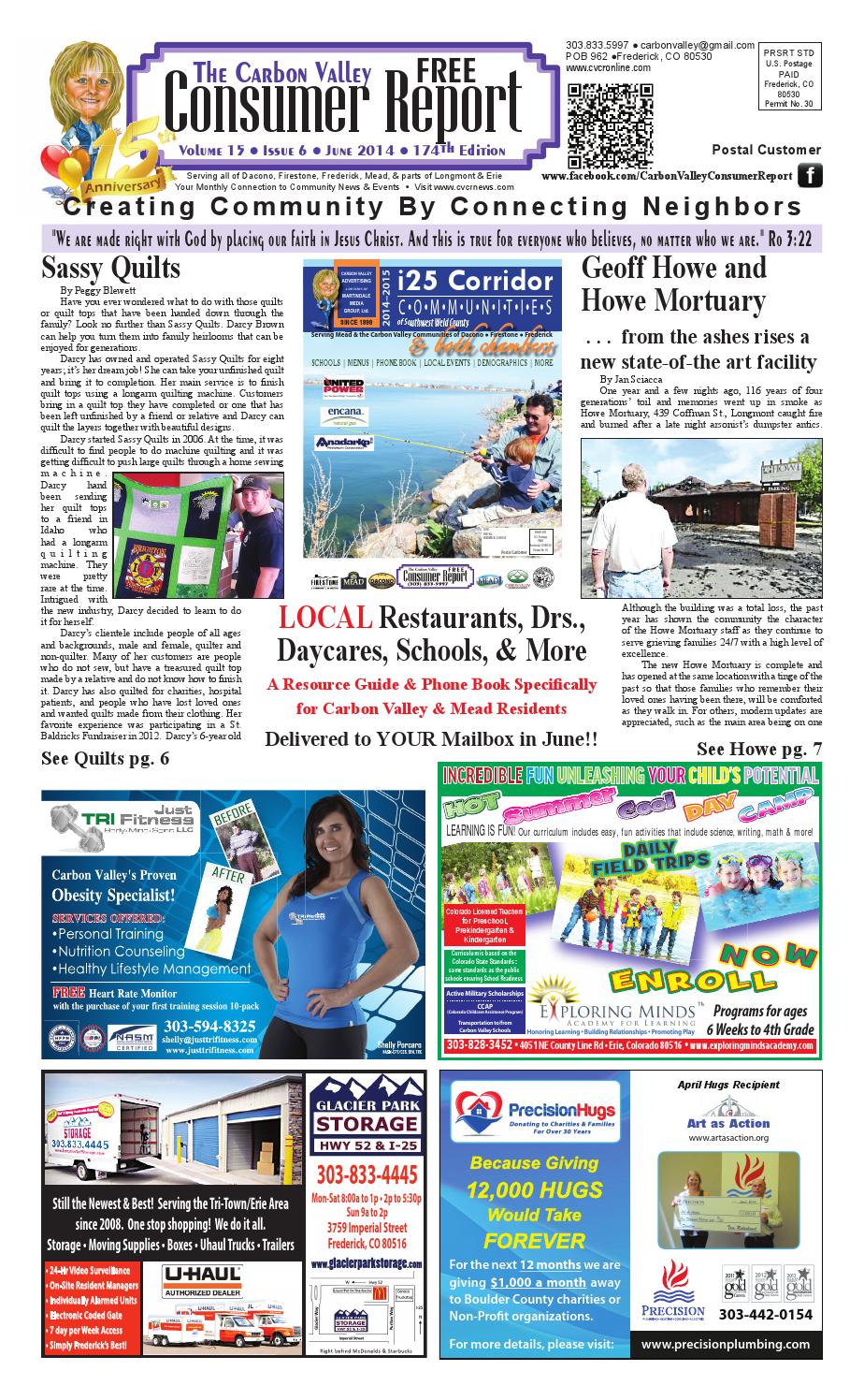 CVCRJune2014 by Consumer Report for Carbon Valley, Mead and Erie Issuu