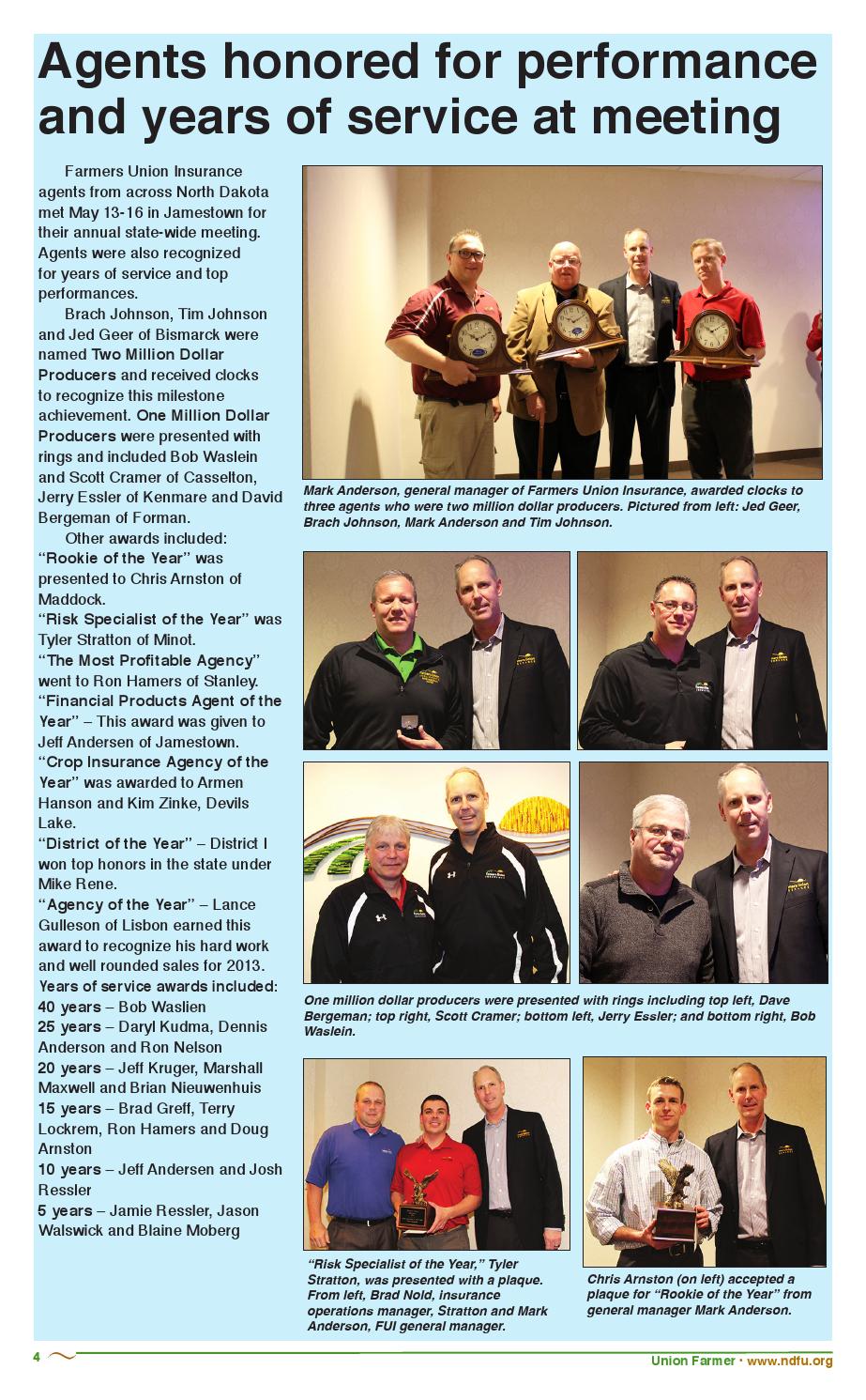 Union Farmer June 2014 by North Dakota Farmers Union Issuu