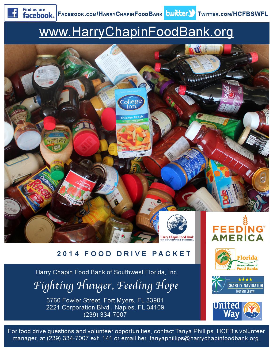 Harry Chapin Food Bank 2014 Food Drive Packet by HarryChapin FoodBank