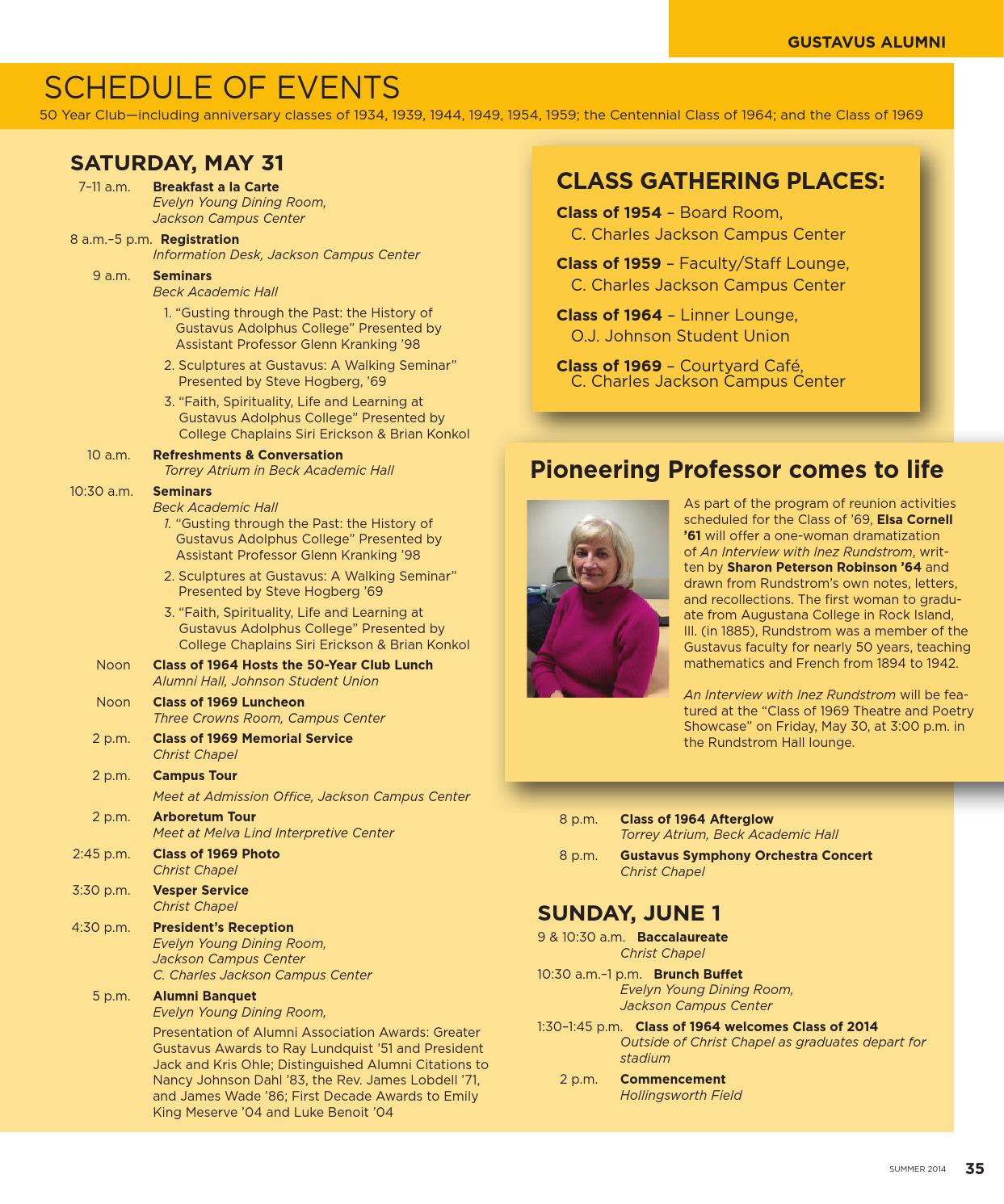 Summer 2014 Quarterly by Gustavus Adolphus College Issuu