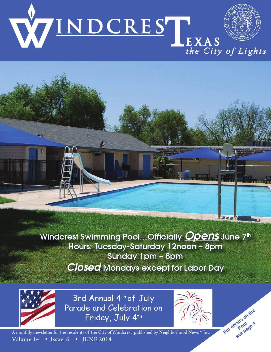 Windcrest Texas June 2014 by Digital Publisher Issuu