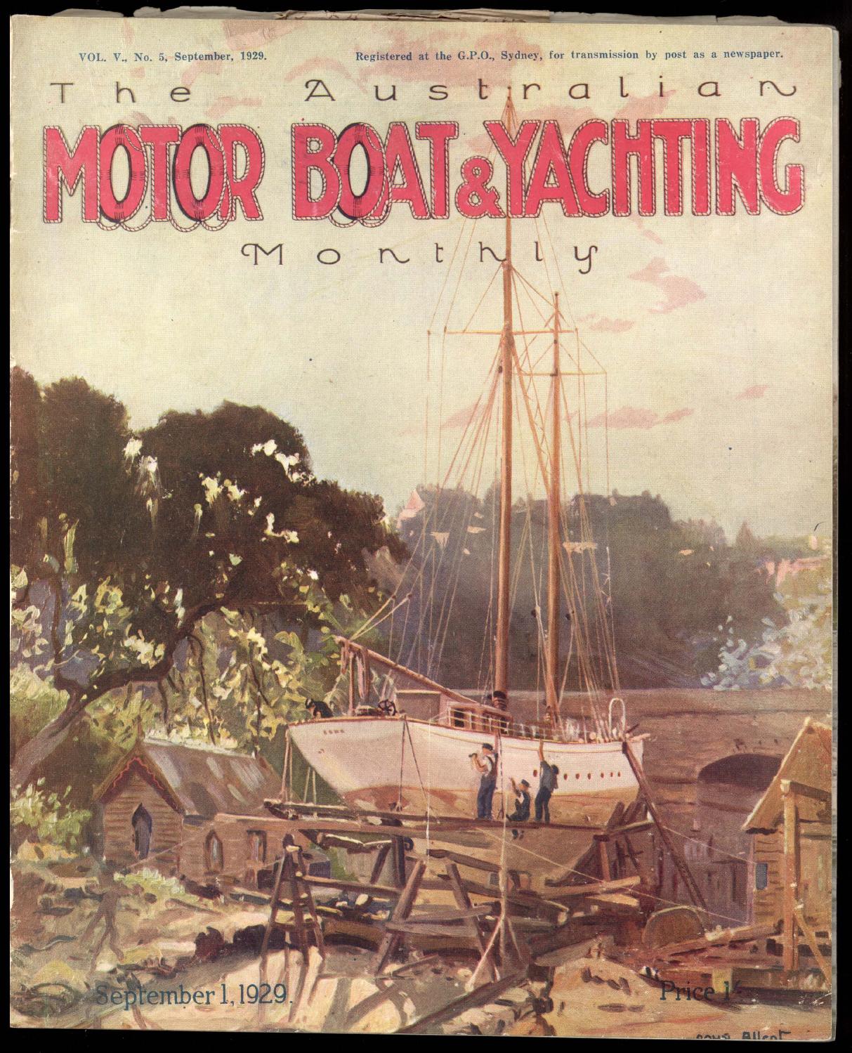 Australian Motor Boat and Yachting September 1929 by Australian