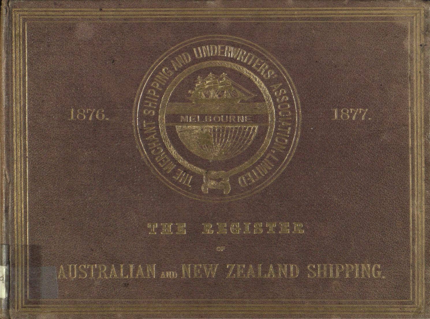 The Register of Australian and New Zealand Shipping 1876-1877 by