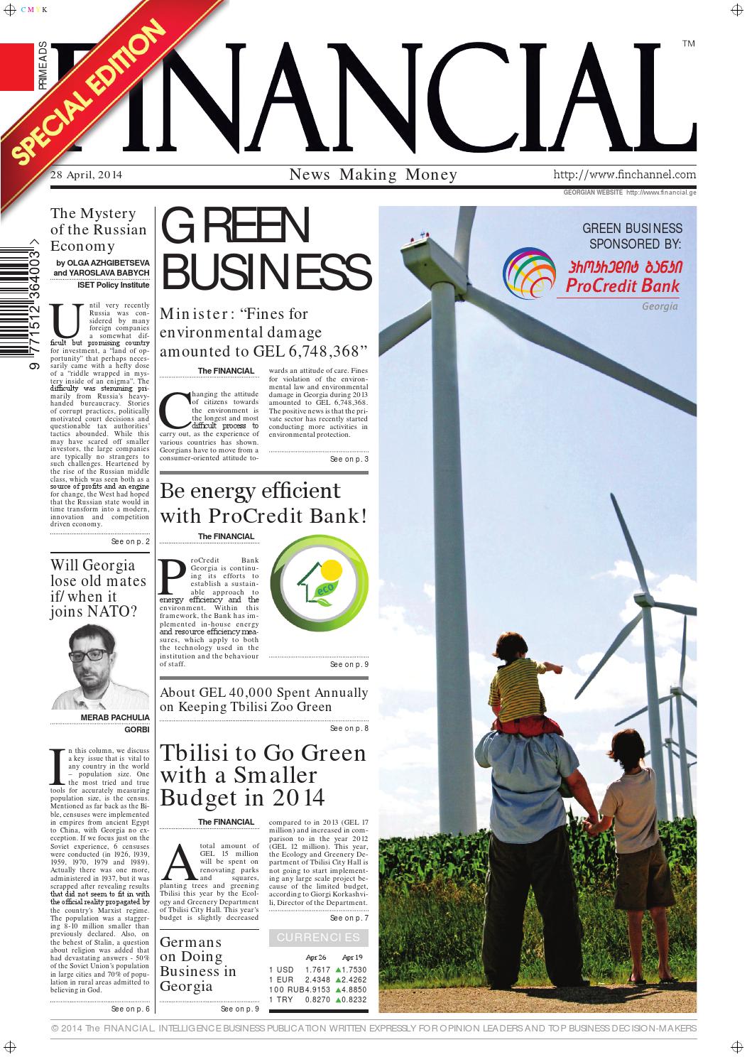 Green Biz 2014 by The FINANCIAL Issuu
