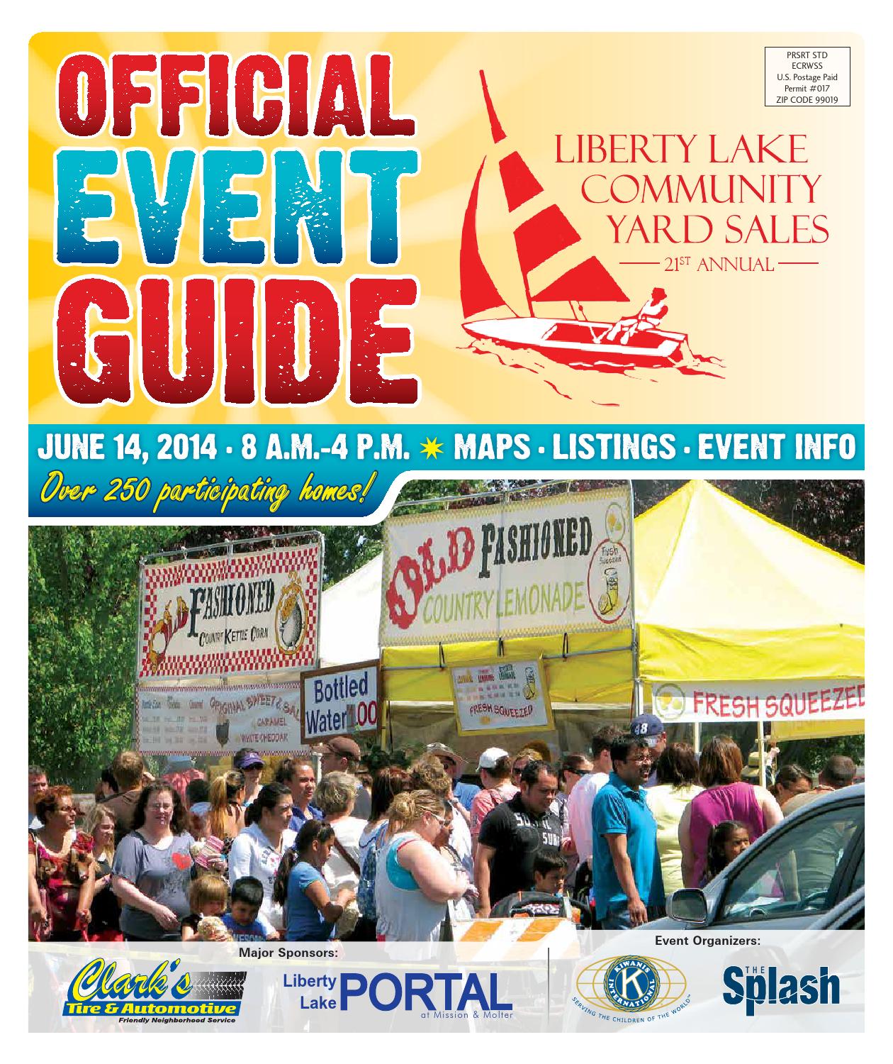 2014 Liberty Lake Community Yard Sales Official Event Guide by The