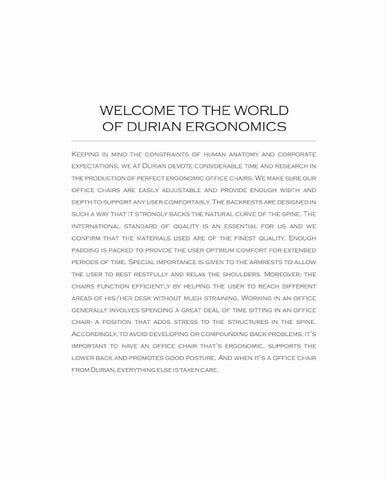 Durian Industries Ltd 家具目录 · 办公 坐具 Solution 第 4 页