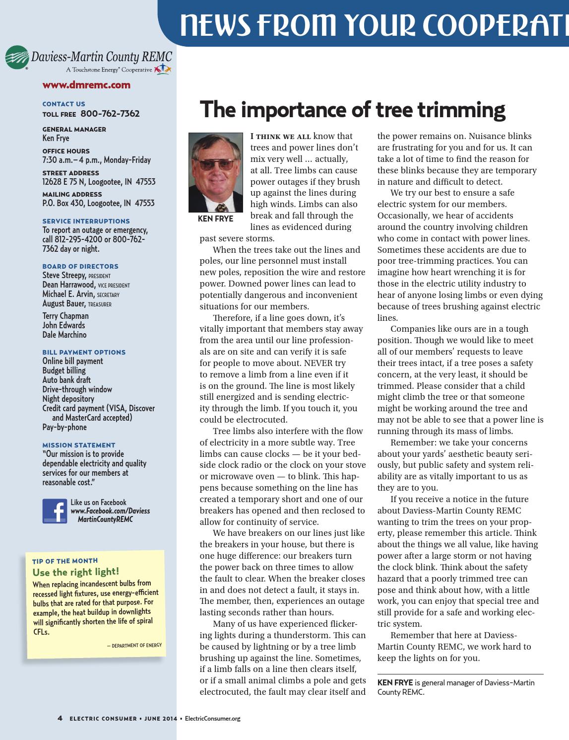 bill payment m p electricity by Information Daviess Inside 2014 June Newsletter Martin