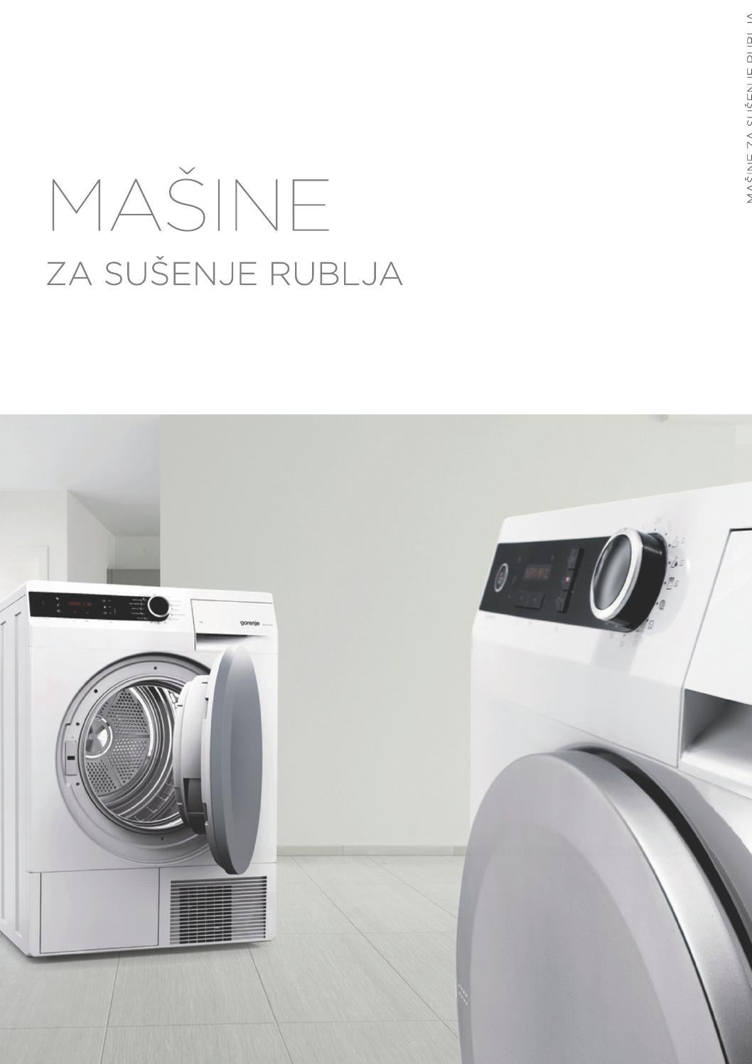 Gorenje katalog mašine za sušenje rublja BiH 2014 by Gorenje d.o.o. Issuu