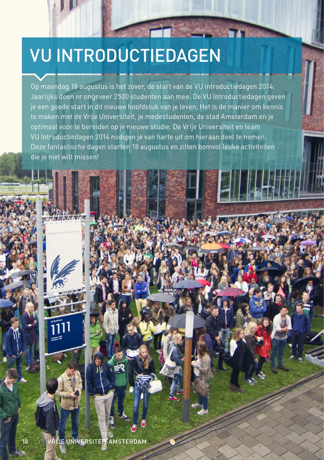 VU Introductiedagen 2014 by Vrije Universiteit Amsterdam - Issuu