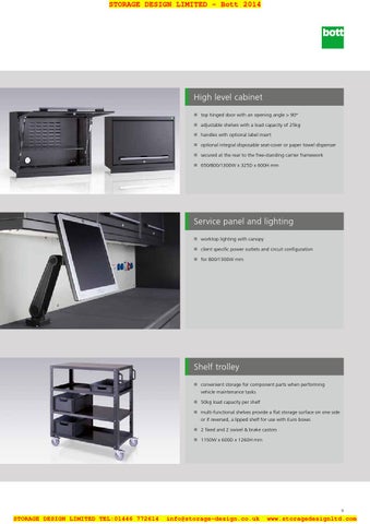 Storage Design Limited 家具目录 · Sdl automotive workspace solutions 第 9 页
