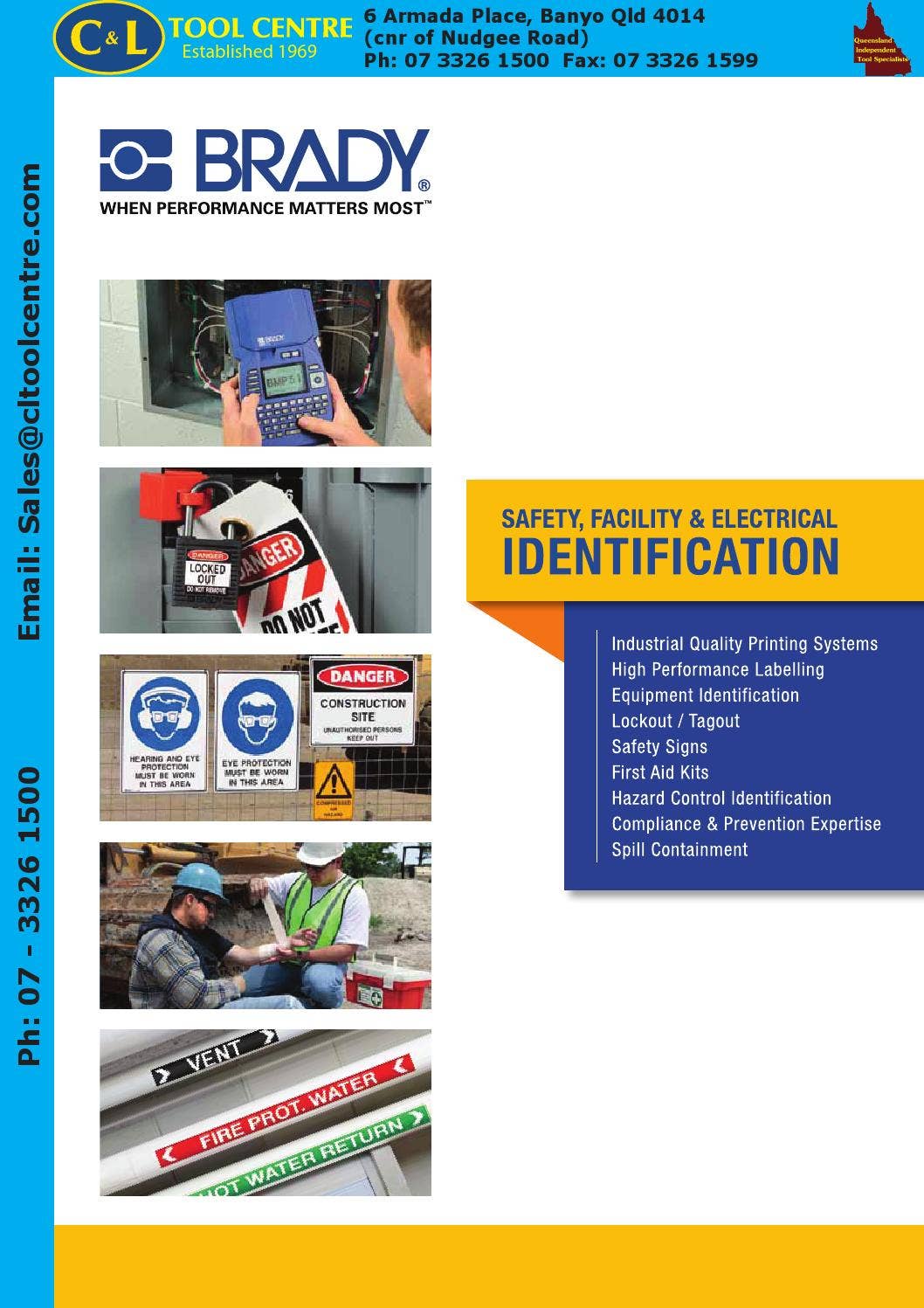Brady Catalogue c&l by C&L Tool Centre Pty Ltd Issuu