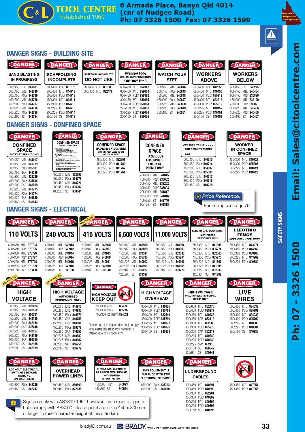 Brady Catalogue c&l by C&L Tool Centre Pty Ltd Issuu