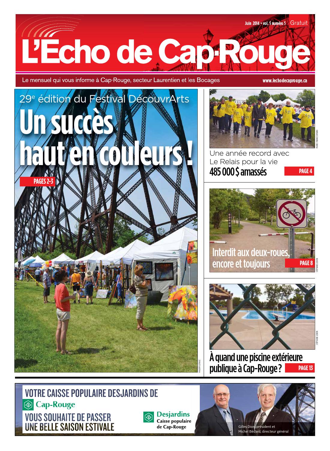 L’Écho de CapRouge • Juin 2014 • Vol. 5 • No 5 by Prime Marketing Issuu