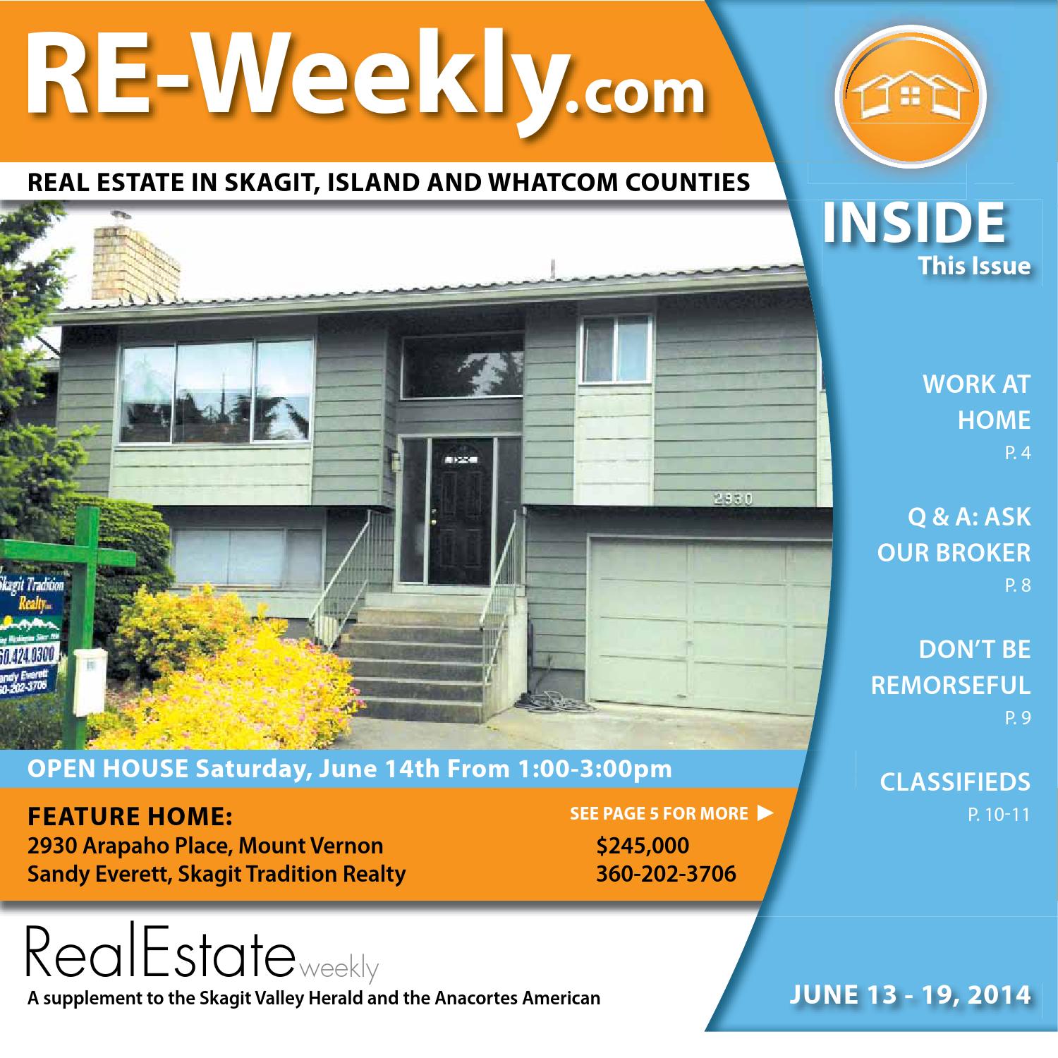 Real Estate Weekly June 13, 2014 by Skagit Publishing Issuu