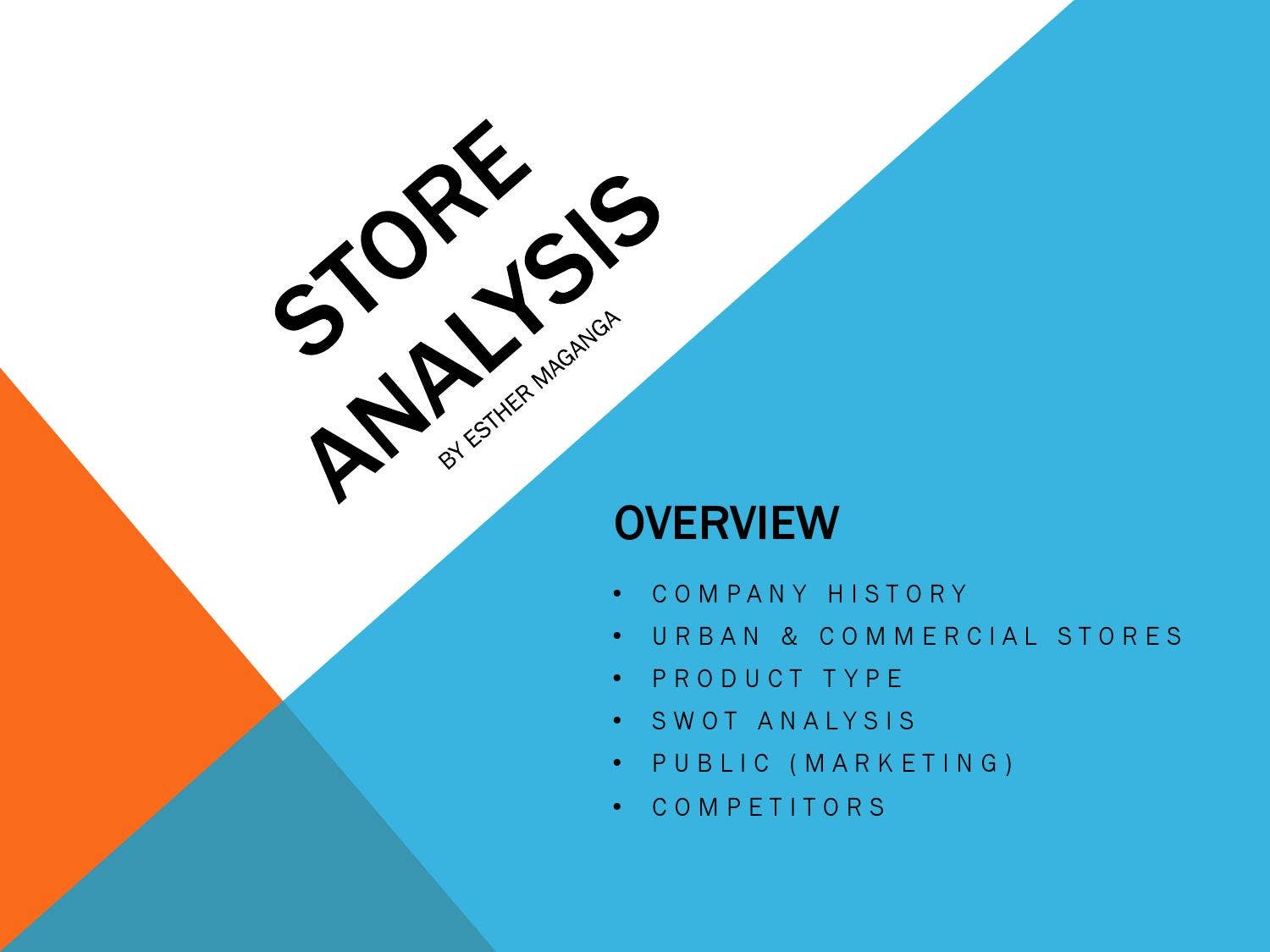 Store Analysis Example Store Analysis by Estarr Maganga - Issuu