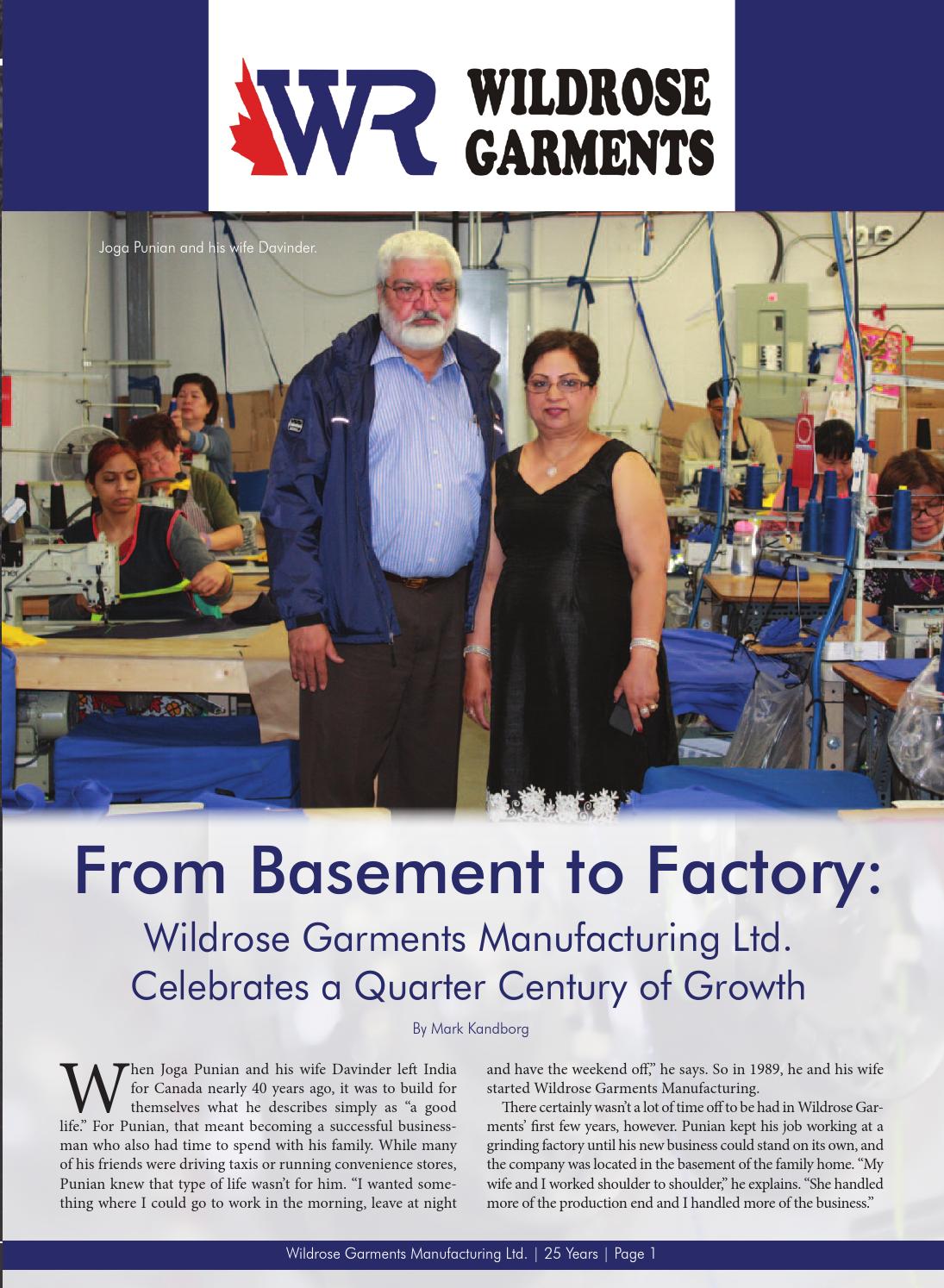 Wildrose Garments by Business in Edmonton Magazine Issuu