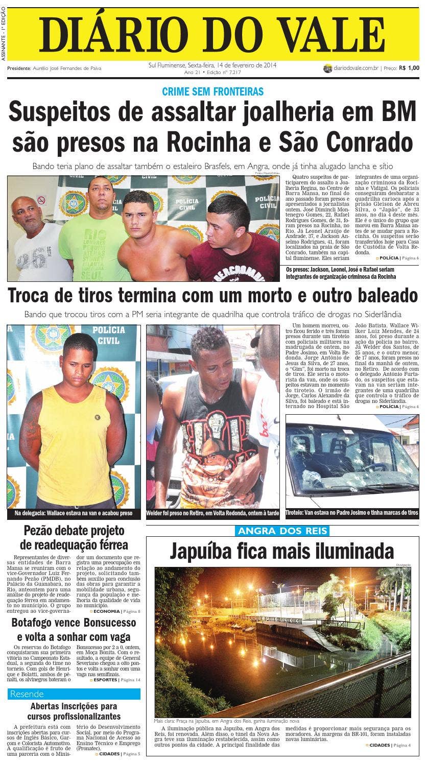 7217 diario sexta feira 14 02 2014 by Diário do Vale - Issuu