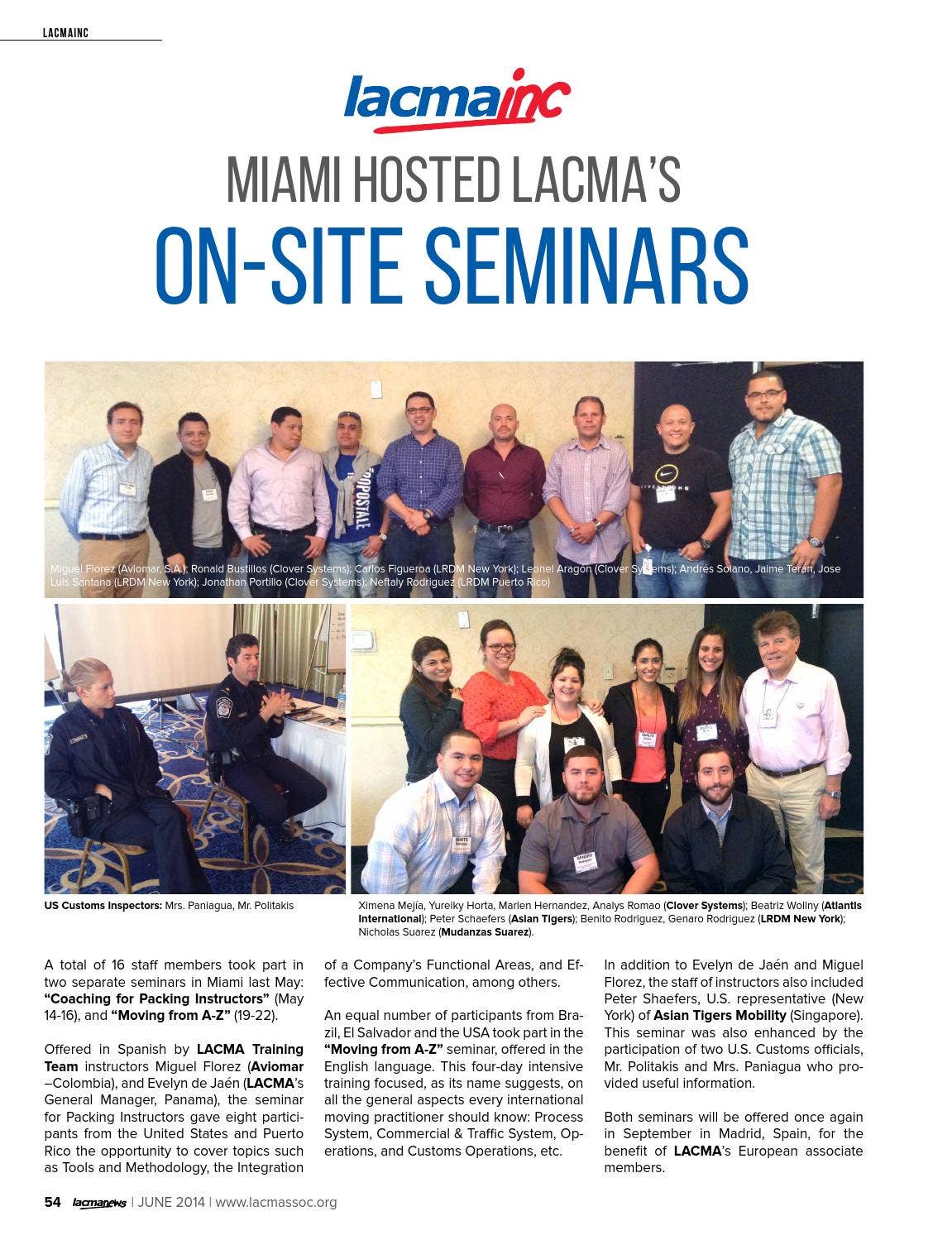 LACMANews June 2014 by LACMA Secretariat - Issuu