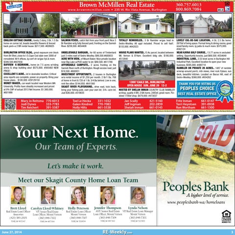 Real Estate Weekly June 27 2014 By Skagit Publishing Issuu