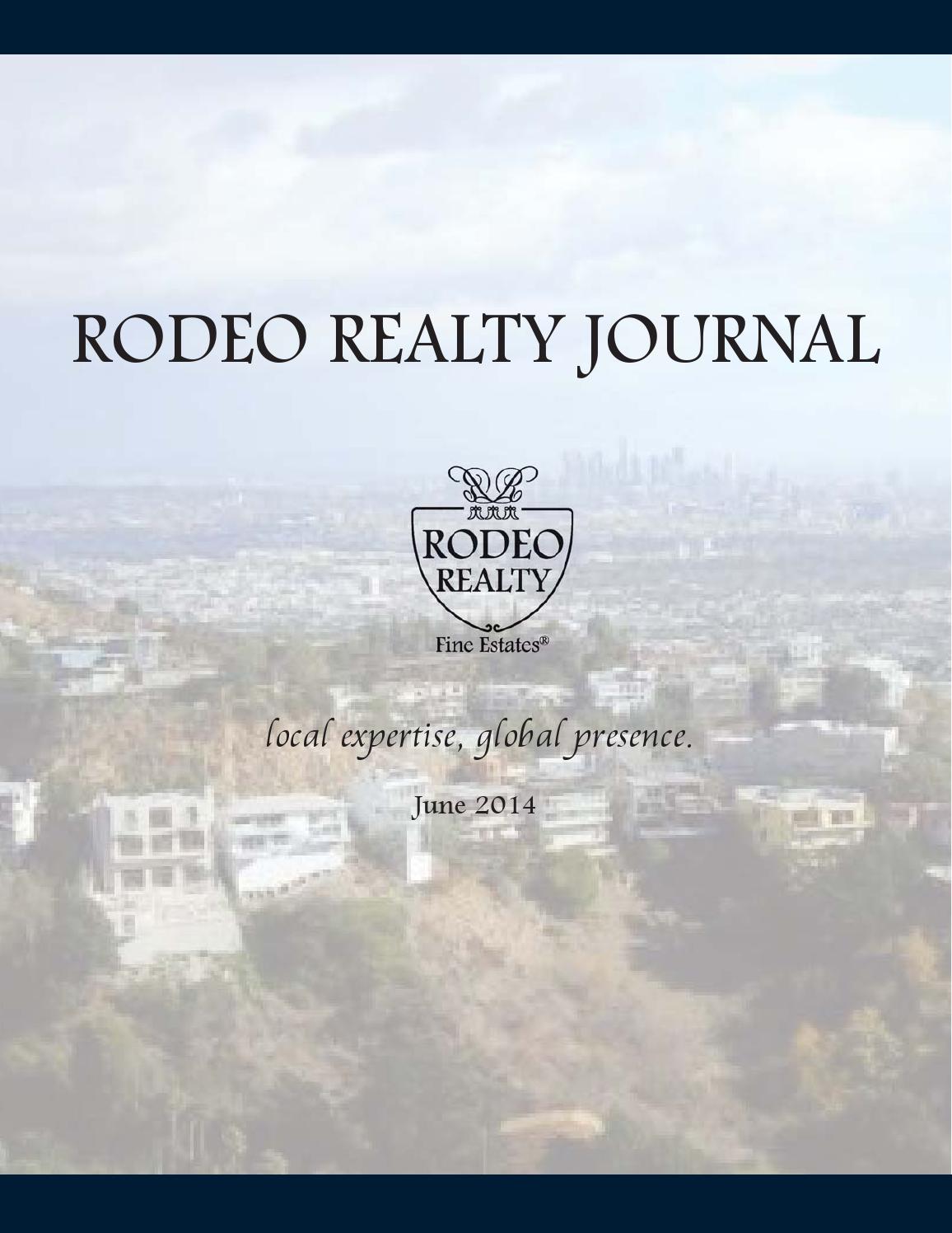 Rodeo Realty Journal June 2014 by Rodeo Realty Issuu