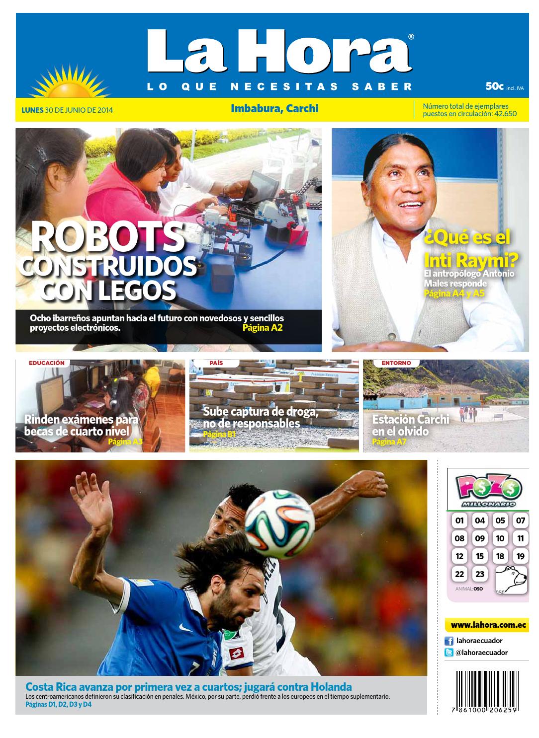 Imbabura 30 Junio 2014 By LA HORA Ecuador Issuu