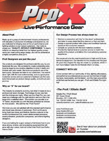 ProX Live DJ × Performance Gear - 全集 灯饰目录 2014A 第 2 页
