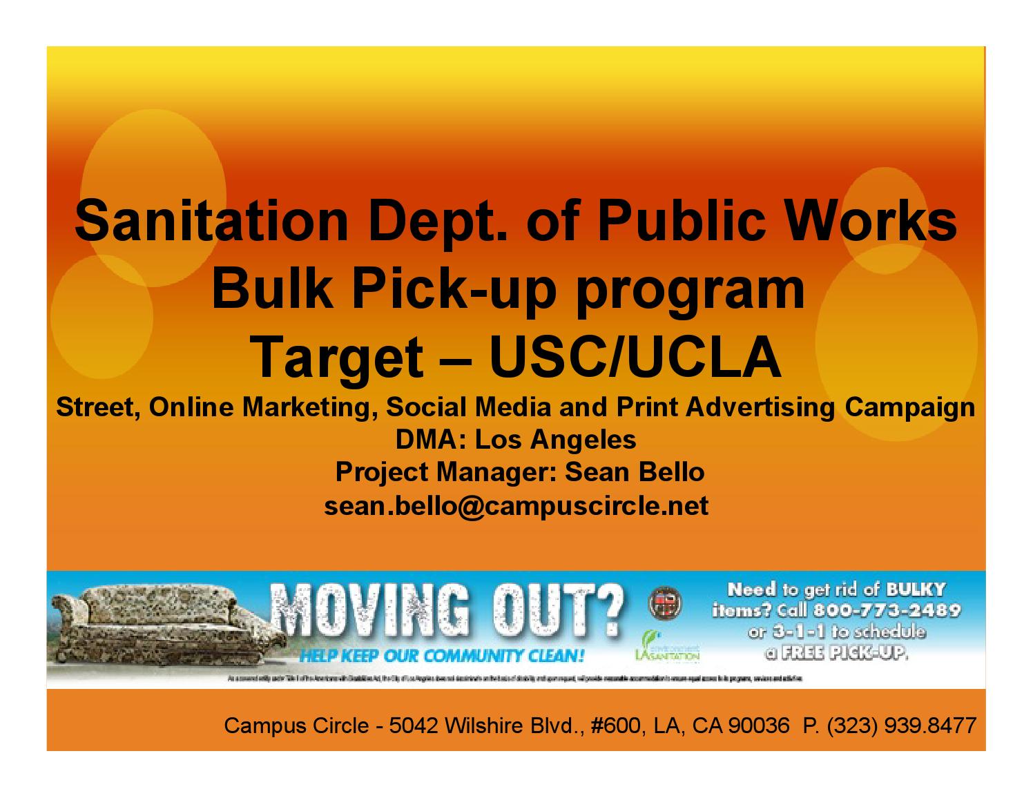 LA Sanitation Dept Bulk Pickup Program by Sean Bello Issuu
