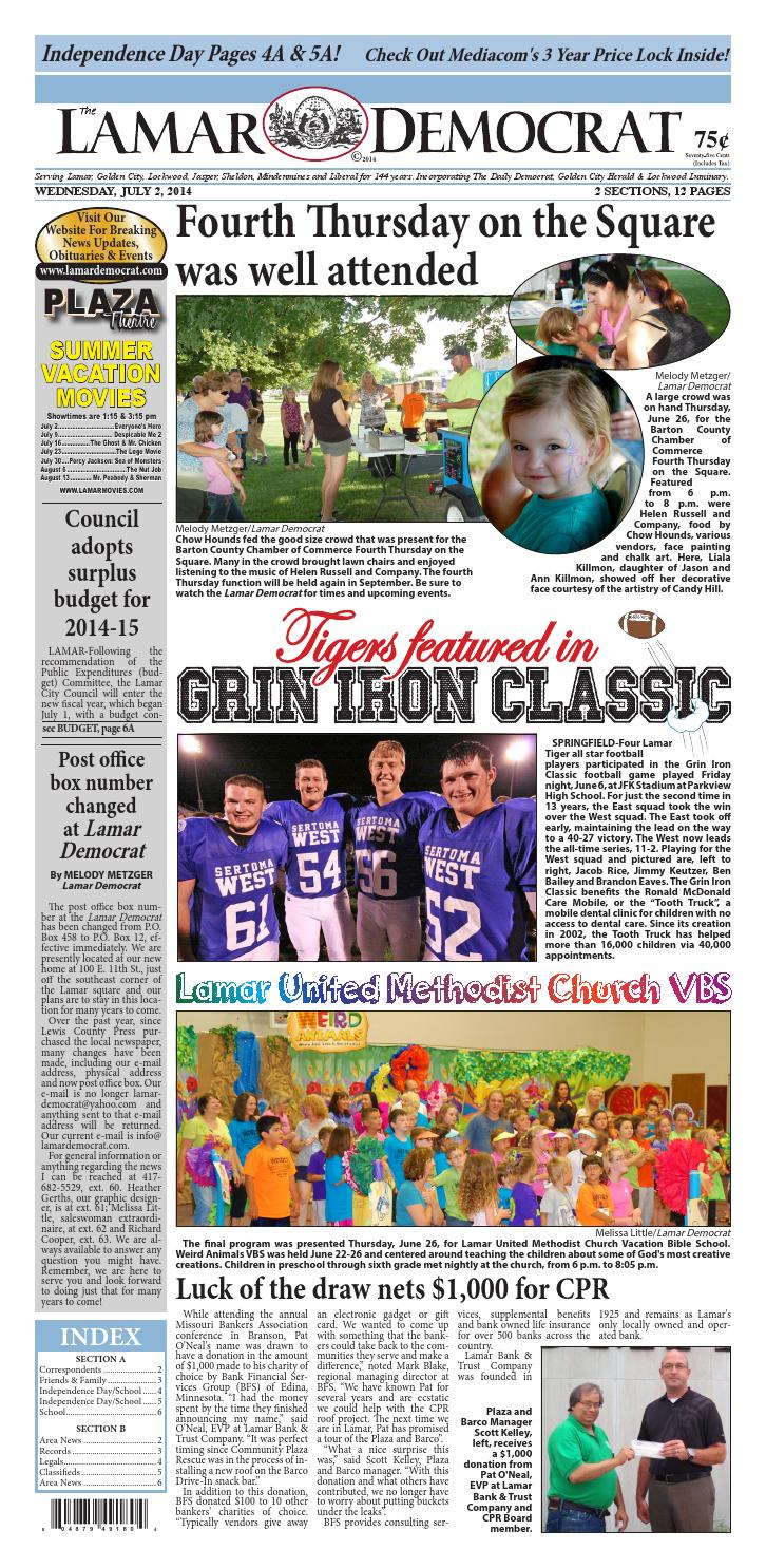 7214 Lamar Democrat by Lewis County Press issuu
